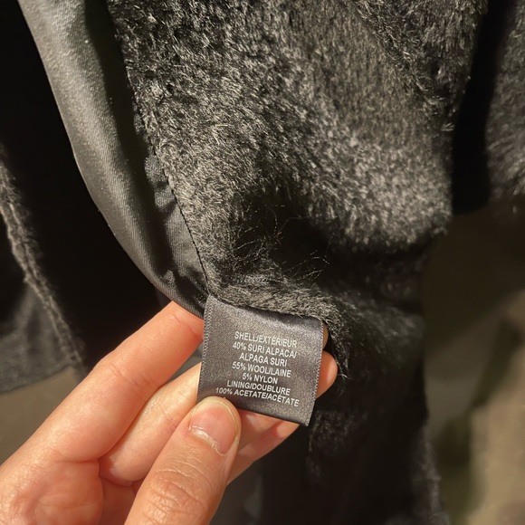 Finland Dyed Blur Fox Fur Trimmed Coat wool body - Picture 8 of 12